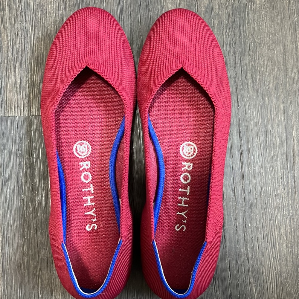 Womens Red Rothy's Size 7.5